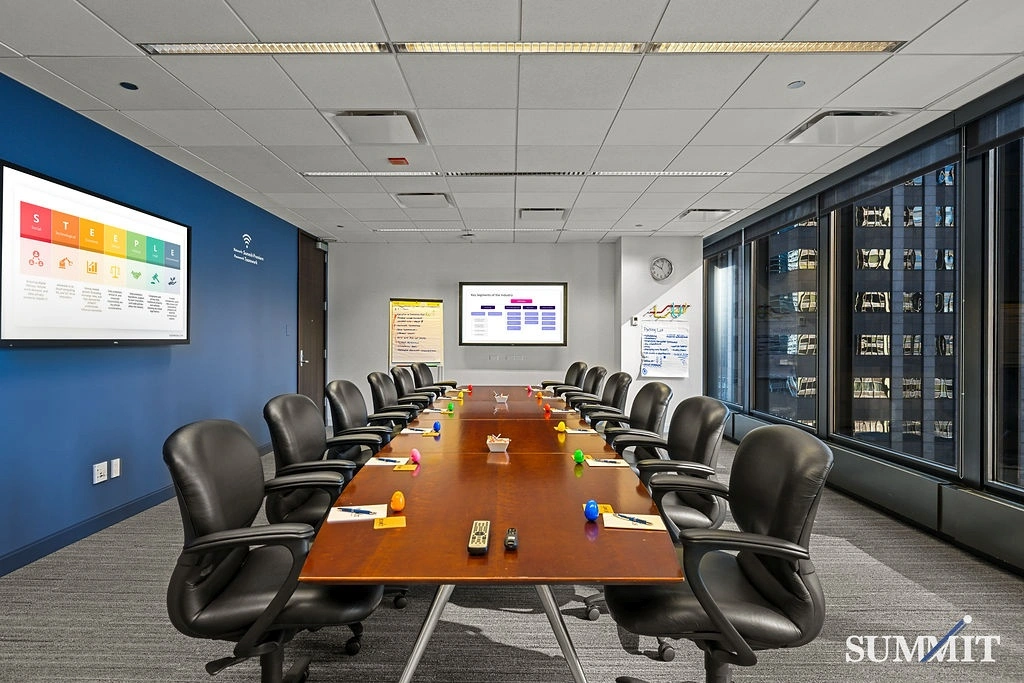 The Burnham meeting room at Summit Chicago